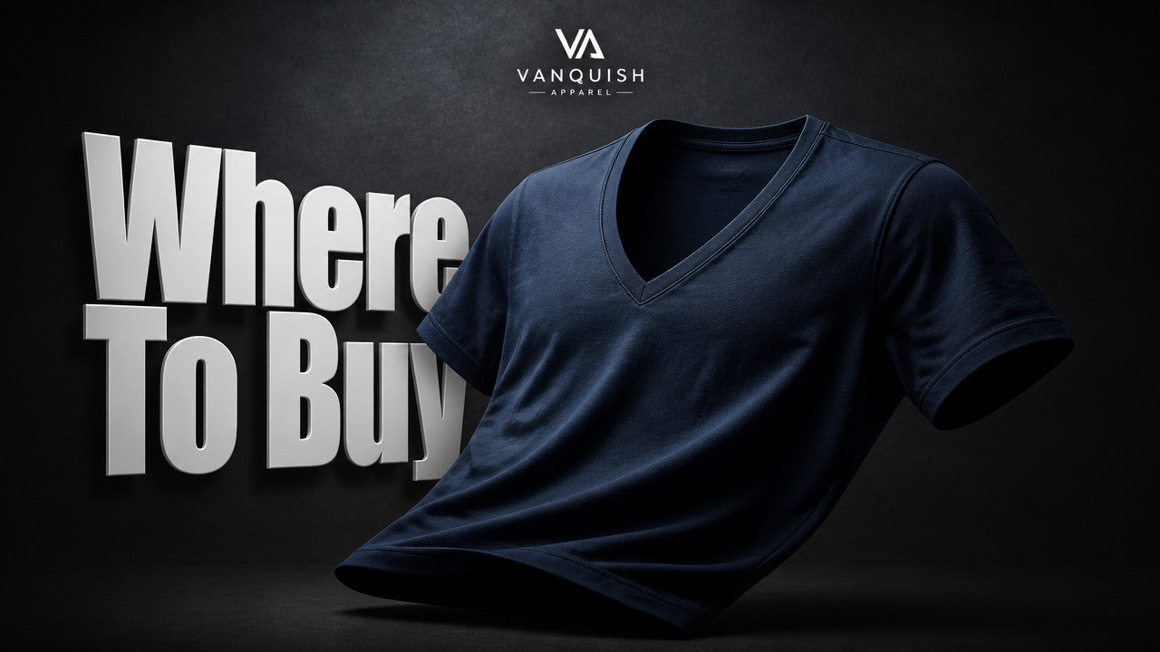 Who Sells Men's V-neck T-shirts?