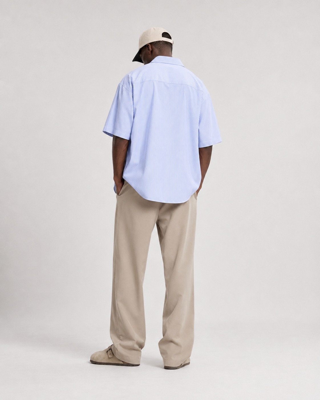 Sky Stripe Button Shirt