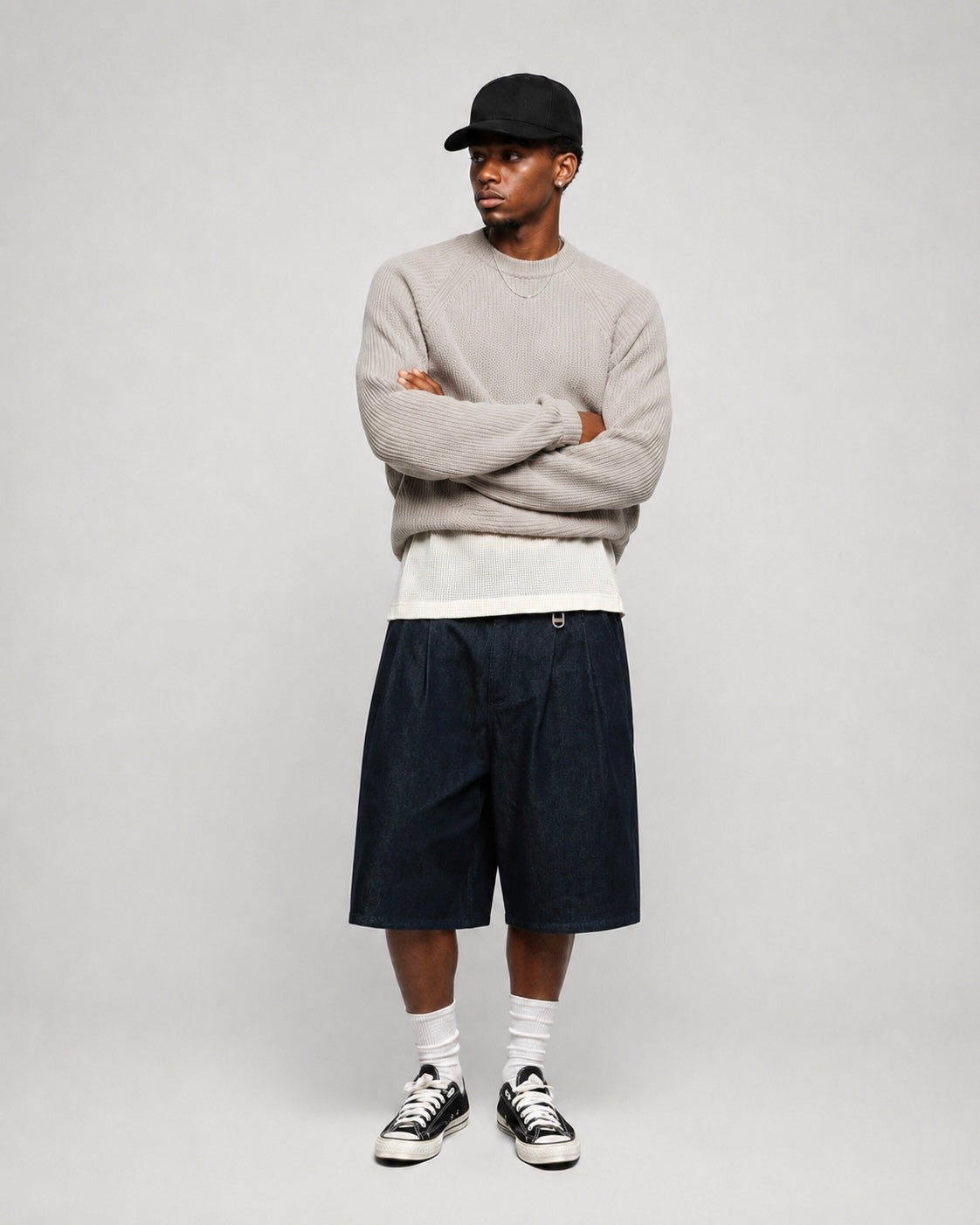 Stone Boxy Knit