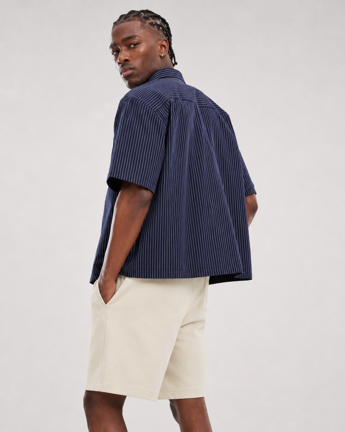 VERT Metro Shirt Navy Stripe