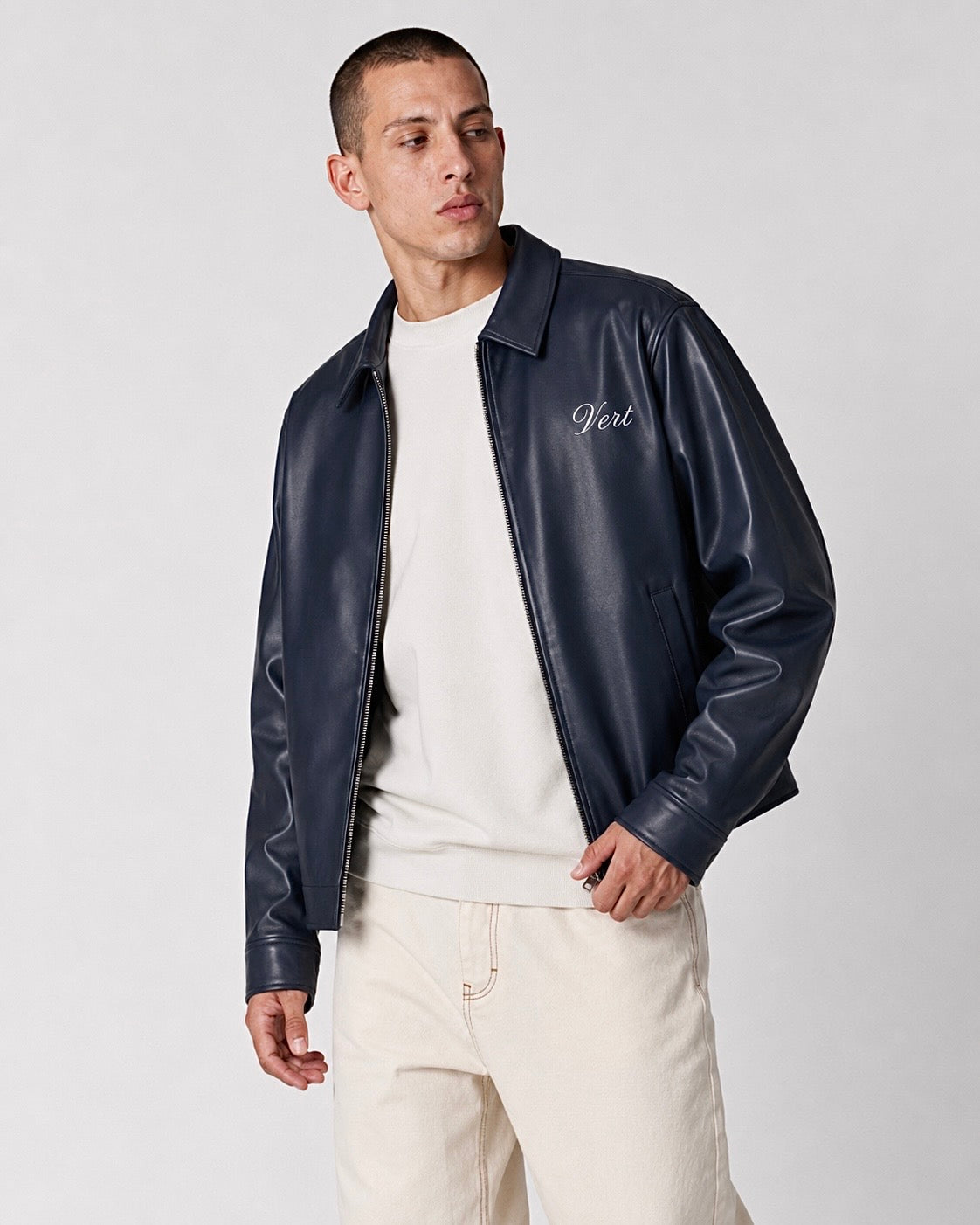 Minimalist Shirt-Collar Bomber