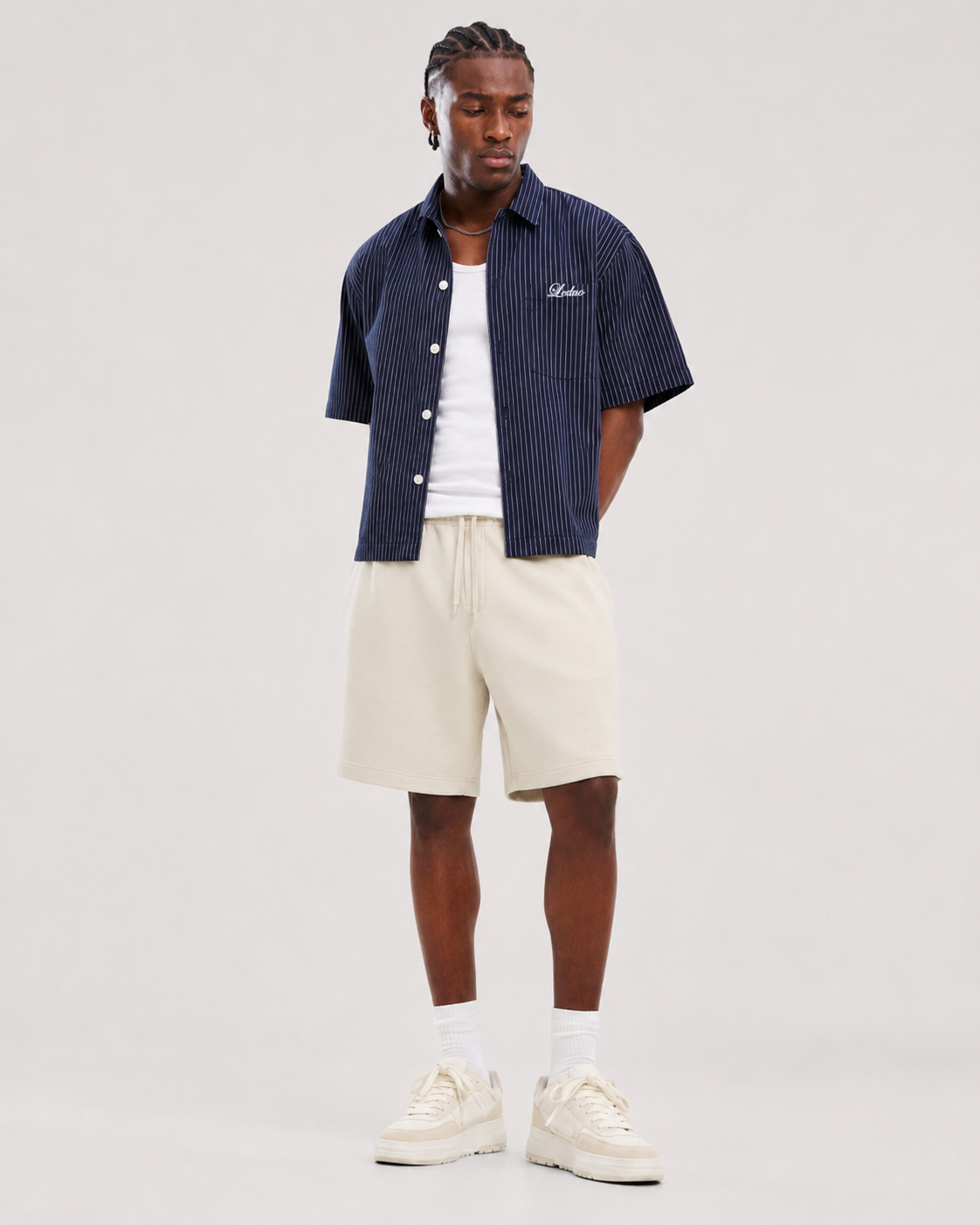 VERT Metro Shirt Navy Stripe