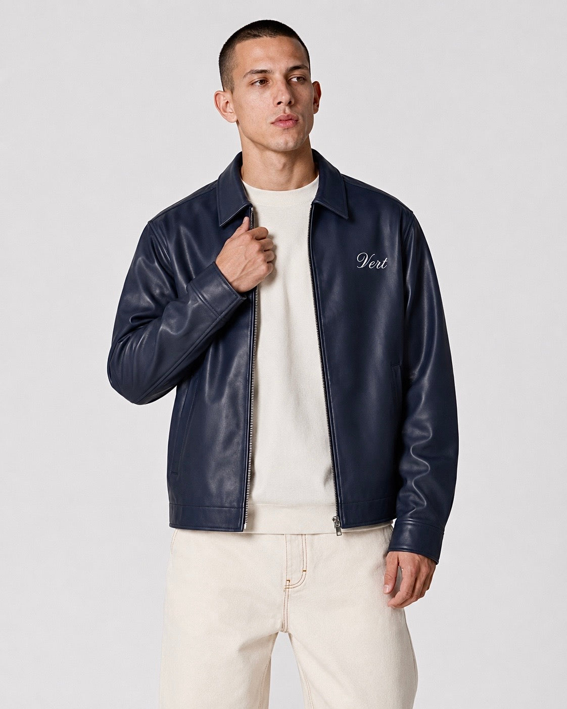 Minimalist Shirt-Collar Bomber