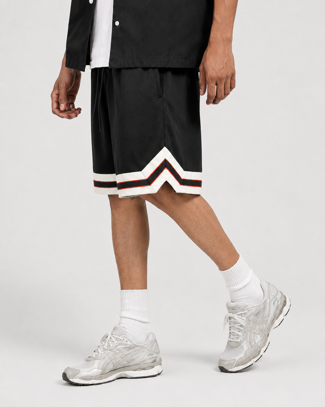profound aesthetic black tiger basketball shorts