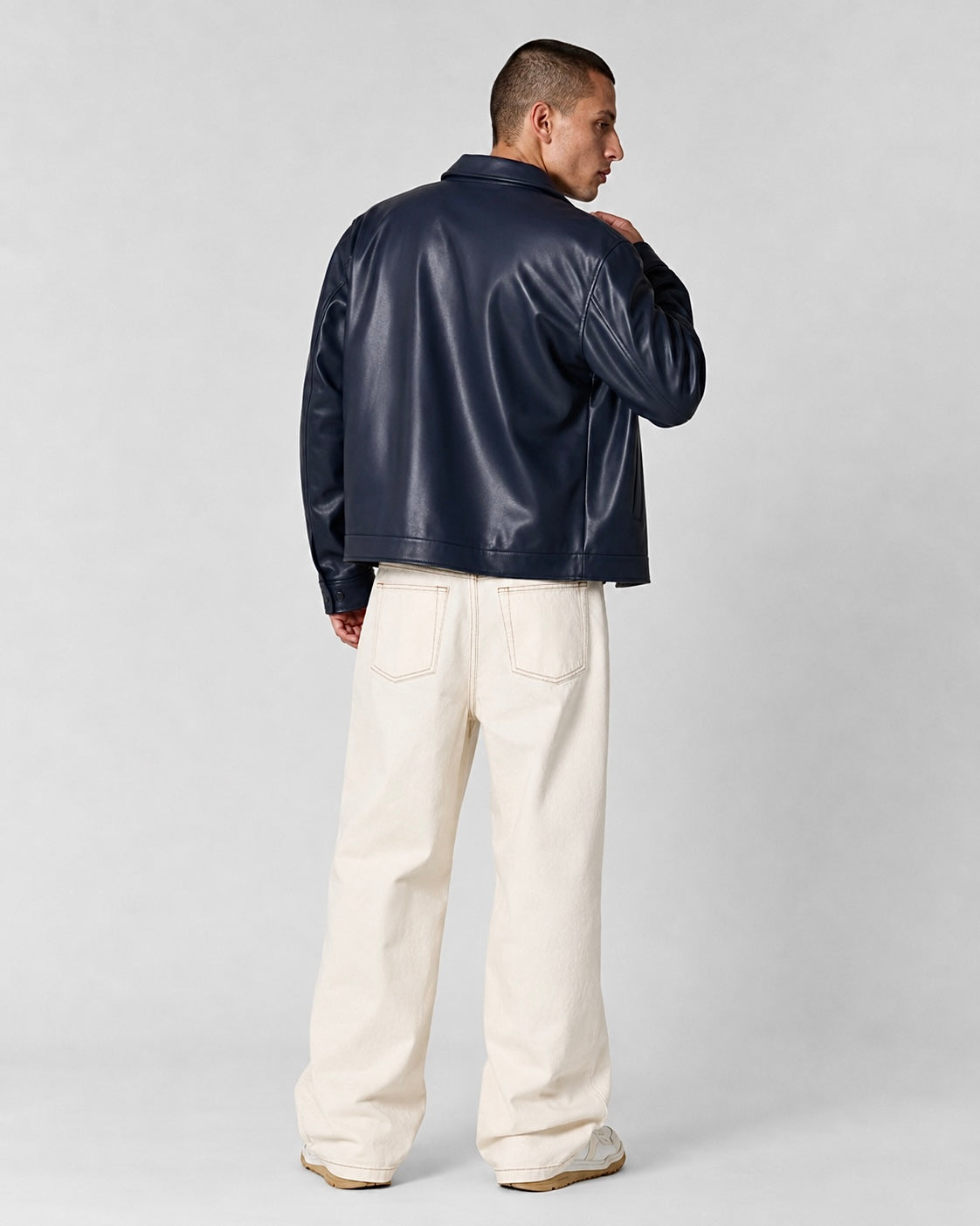 Minimalist Shirt-Collar Bomber