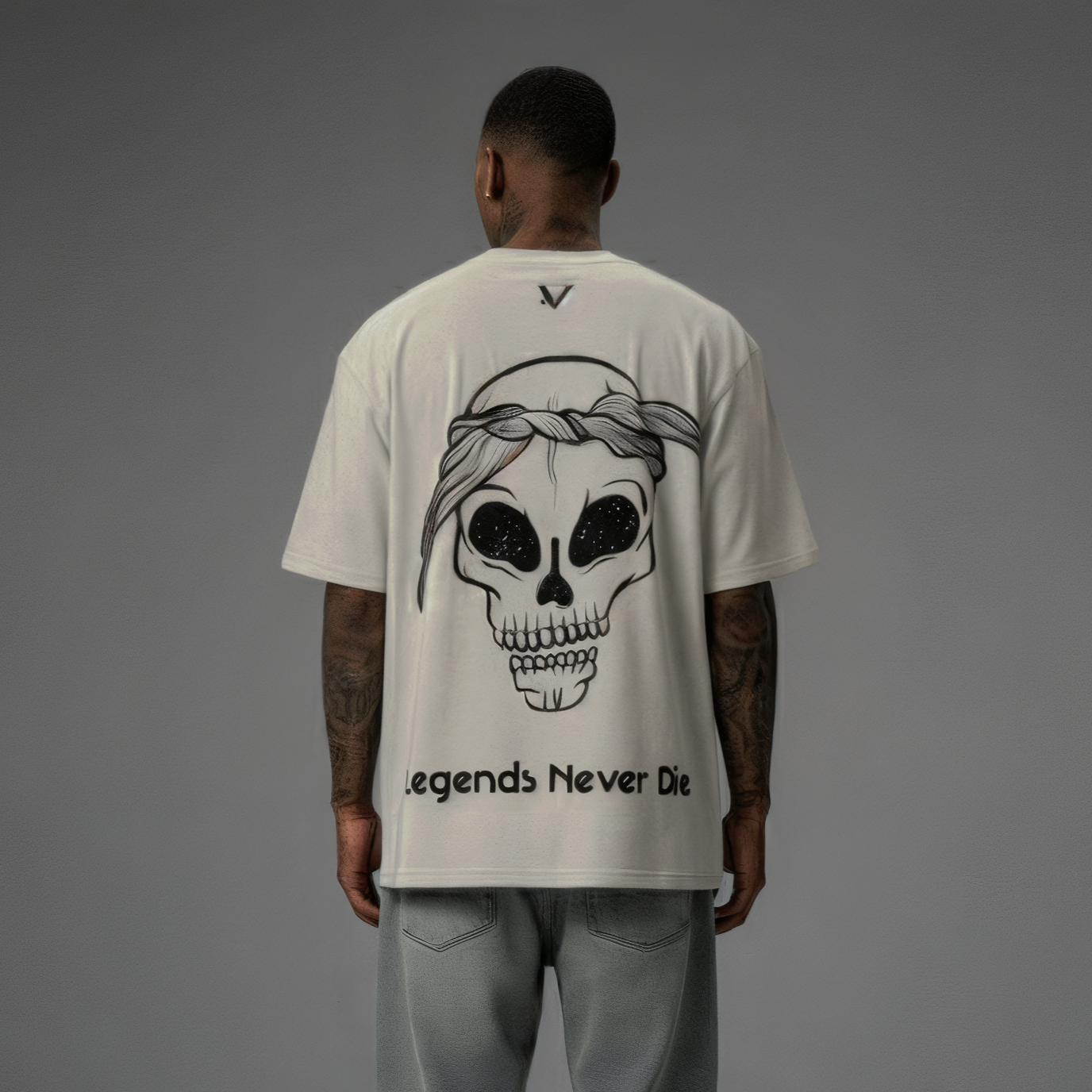 Streetwear Vert Bandana Skull