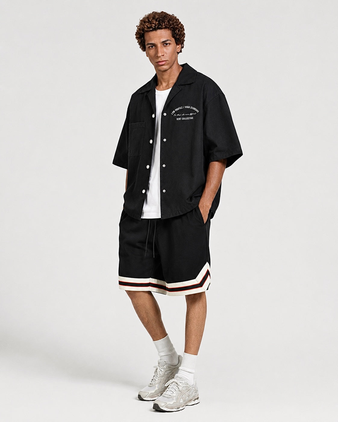 profound aesthetic black tiger basketball shorts