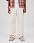 Washed Ecru Wide-Leg