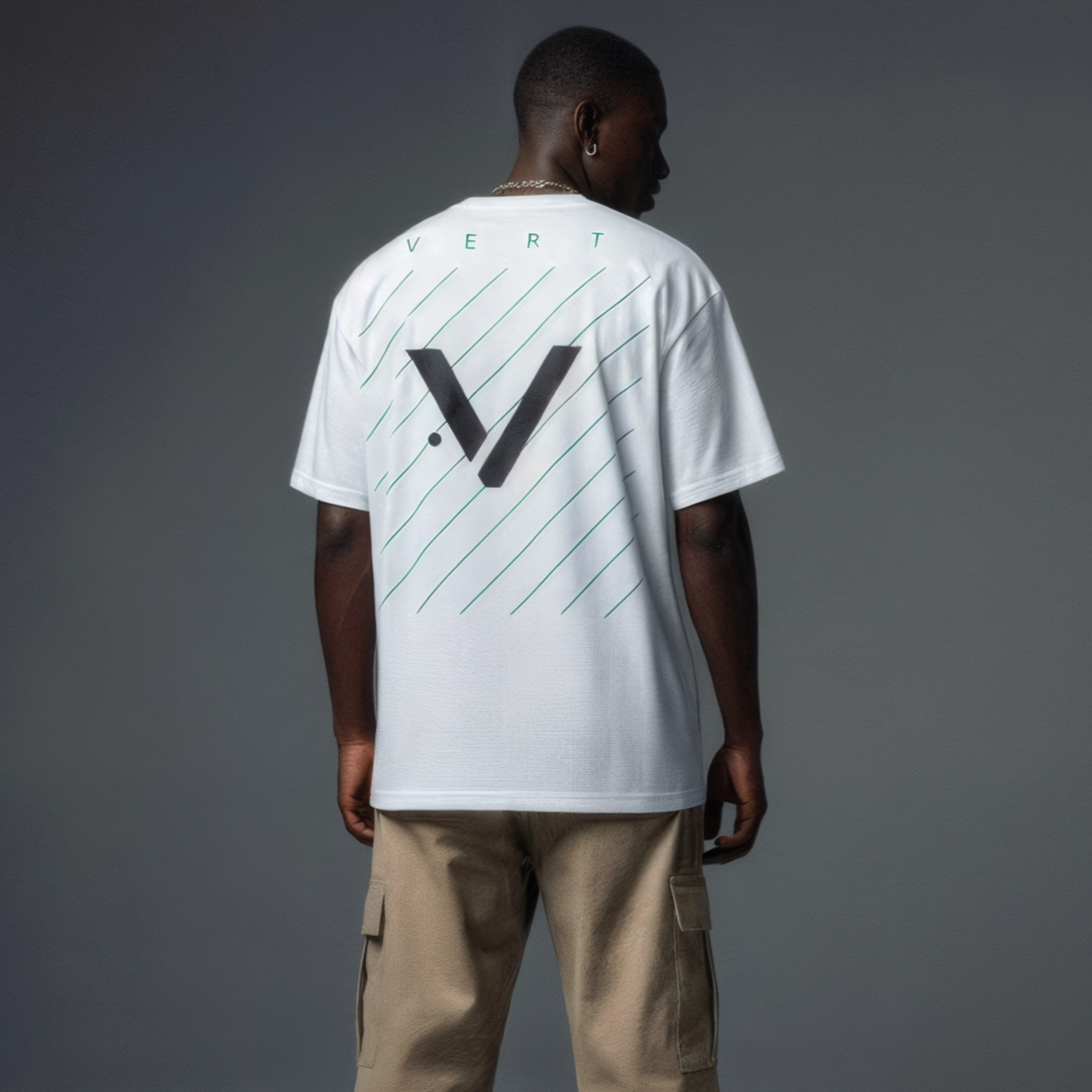 Streetwear Vert Diagonal V