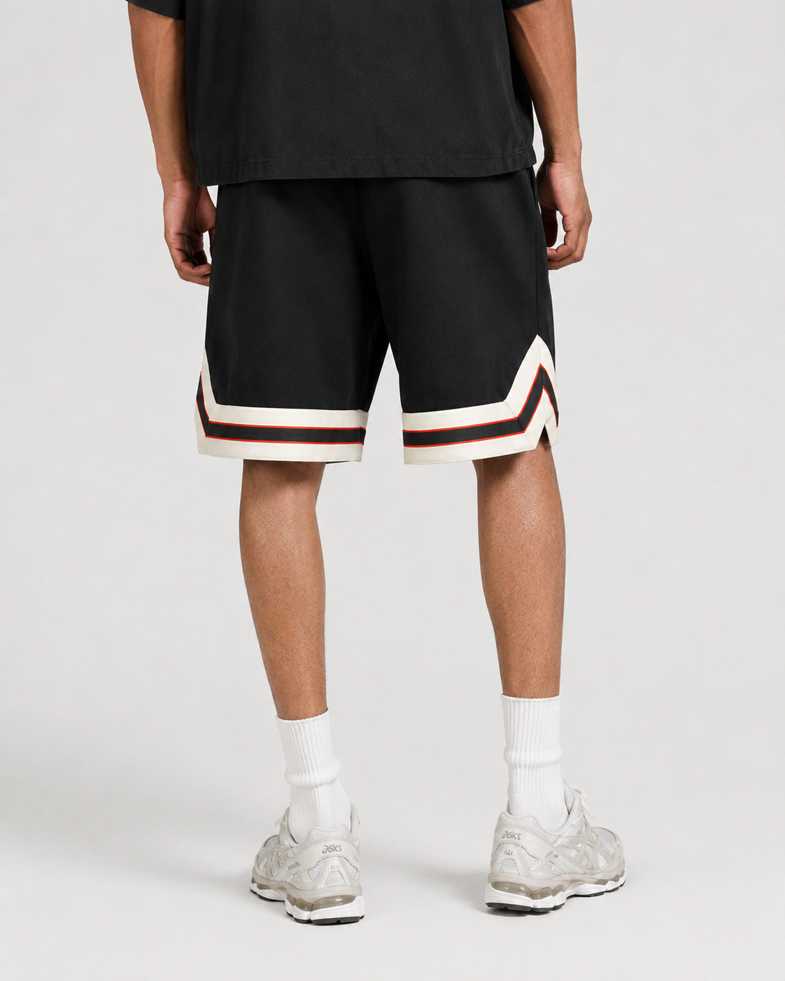 profound aesthetic black tiger basketball shorts