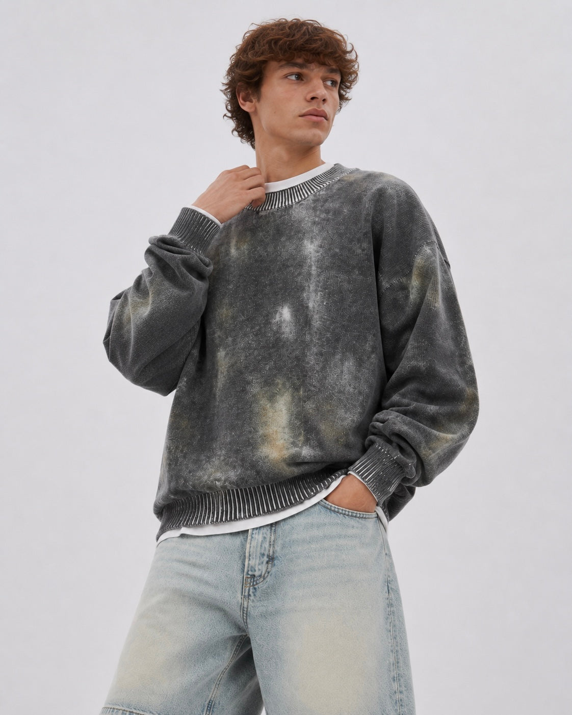 Faded Storm Knit