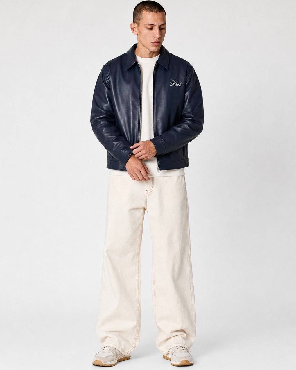 Minimalist Shirt-Collar Bomber