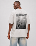 Camiseta creativa abierta