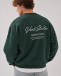 Sudadera estampada con retrato – Carbón