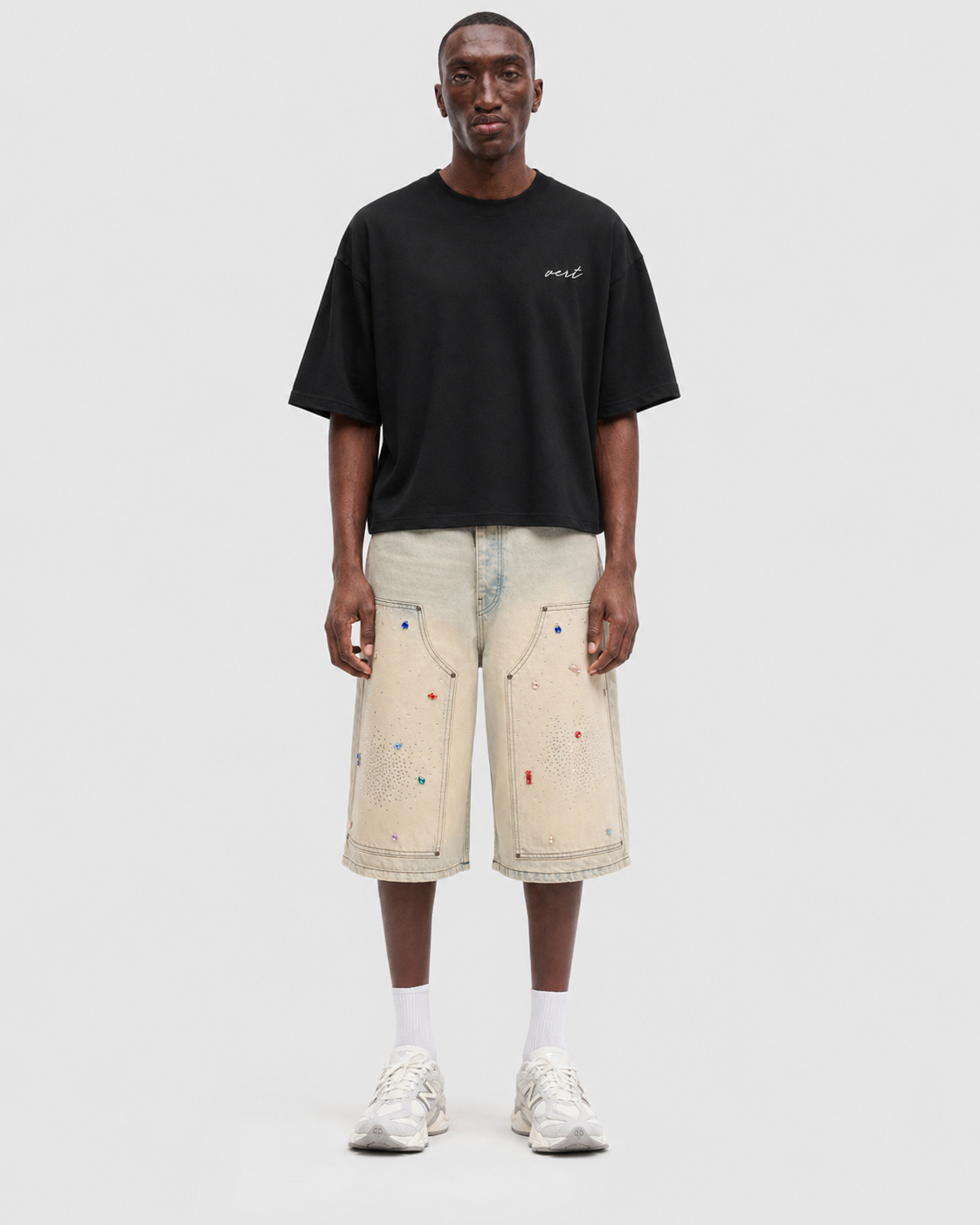 Crystal Carpenter Jorts - Light Sand