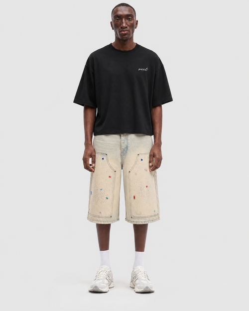 Crystal Carpenter Jorts - Light Sand