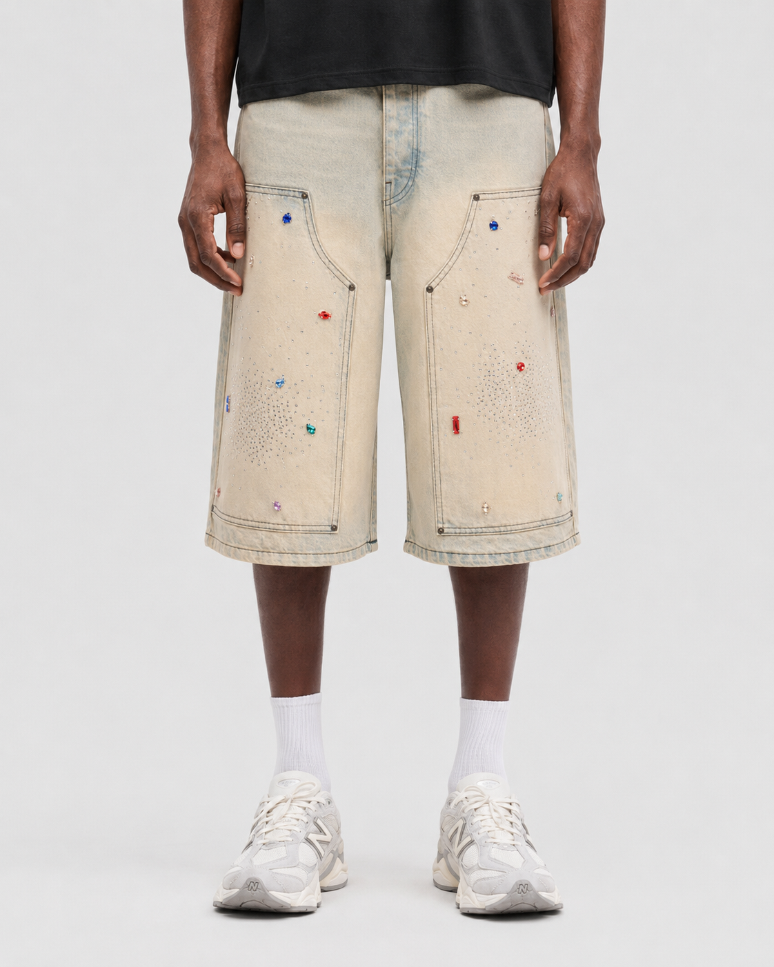 Crystal Carpenter Jorts - Light Sand