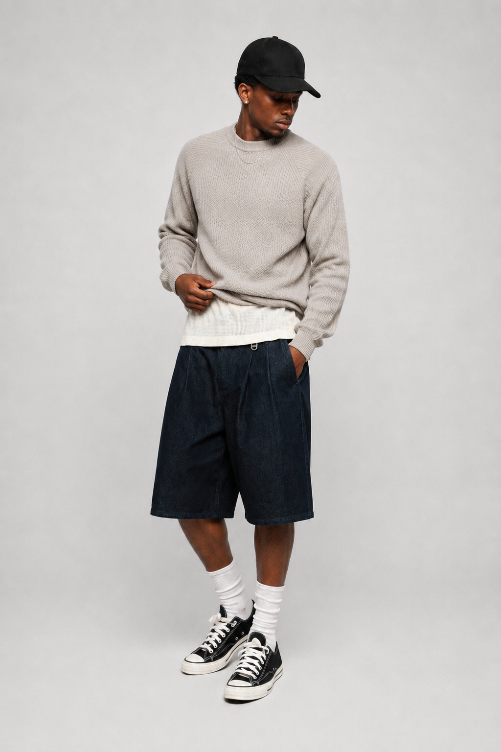 Stone Boxy Knit