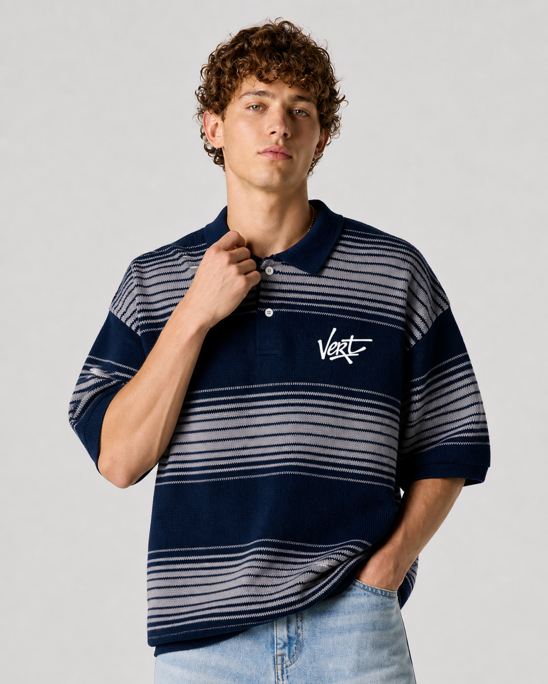 Polo Vert Signature Stripe