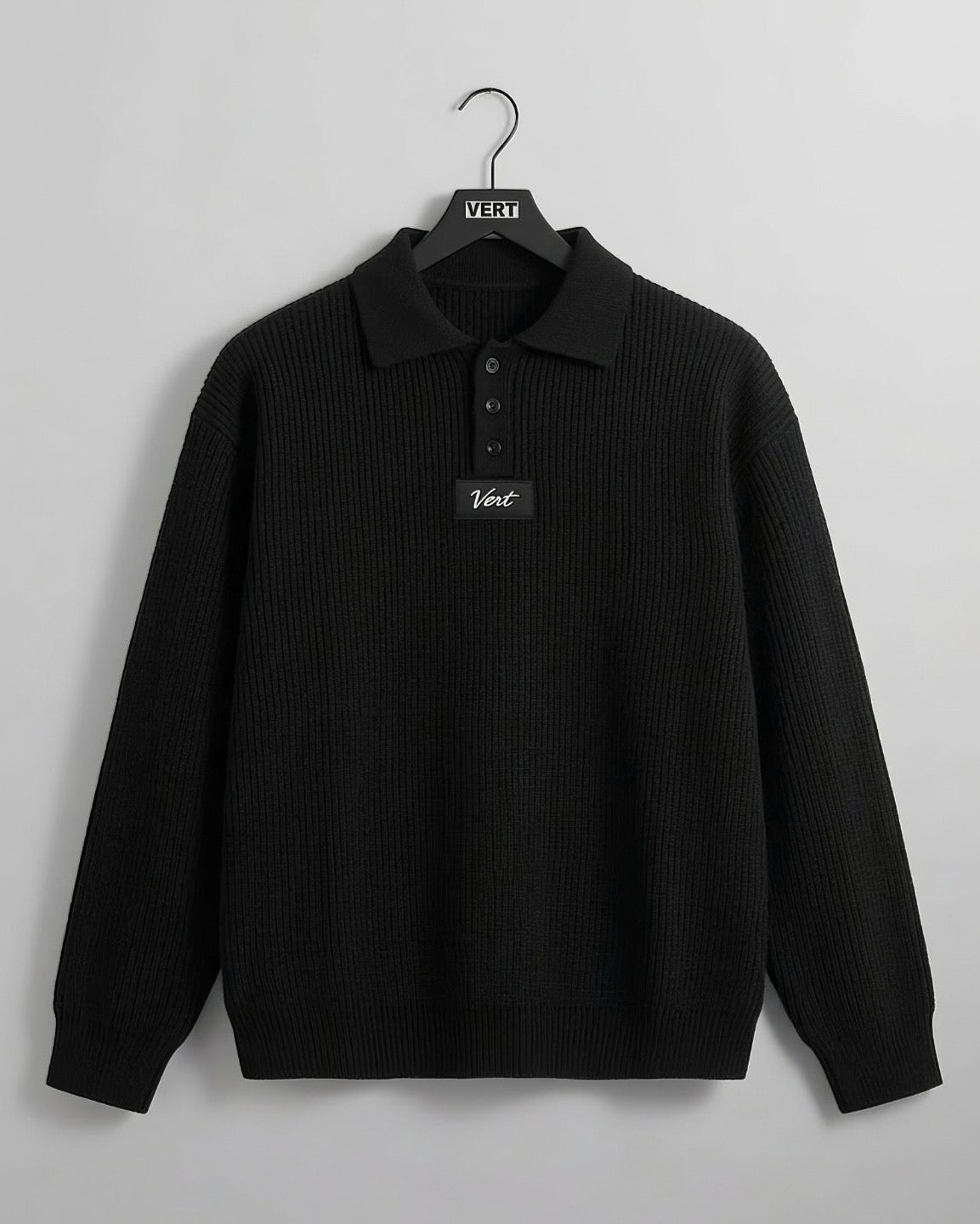 Textured Polo Knit