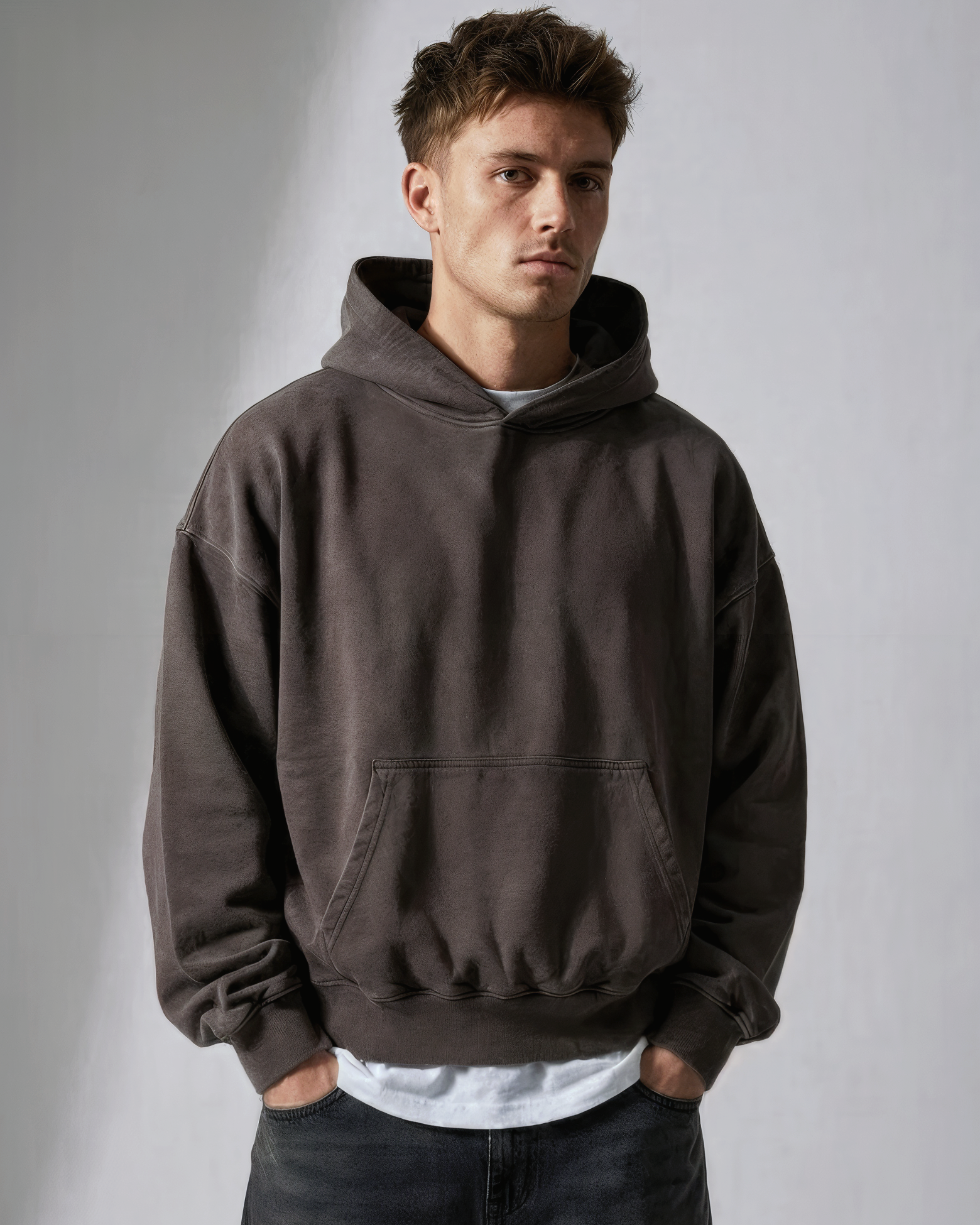 Sweat à capuche Washed Core