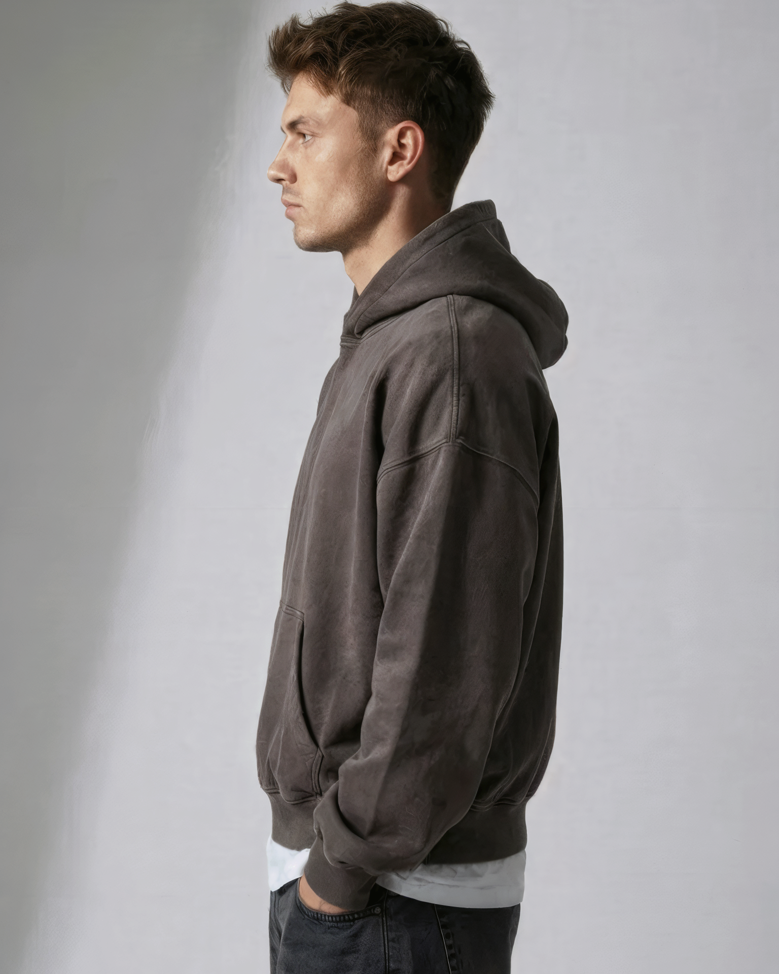 Sweat à capuche Washed Core