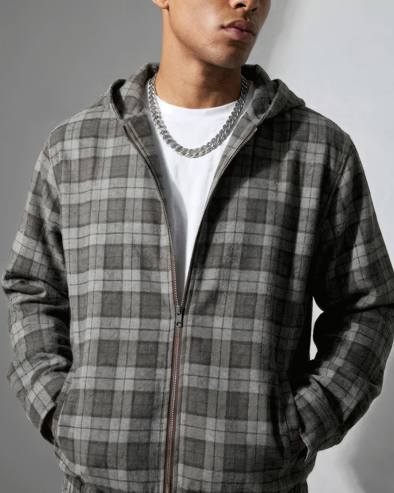 VERT Plaid Zip Jacket