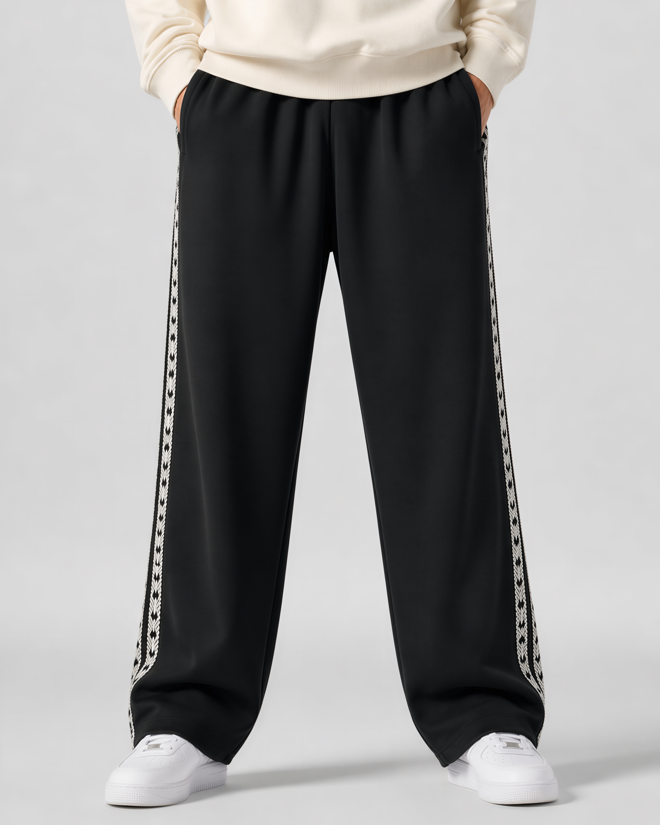 Patterned Track Pants