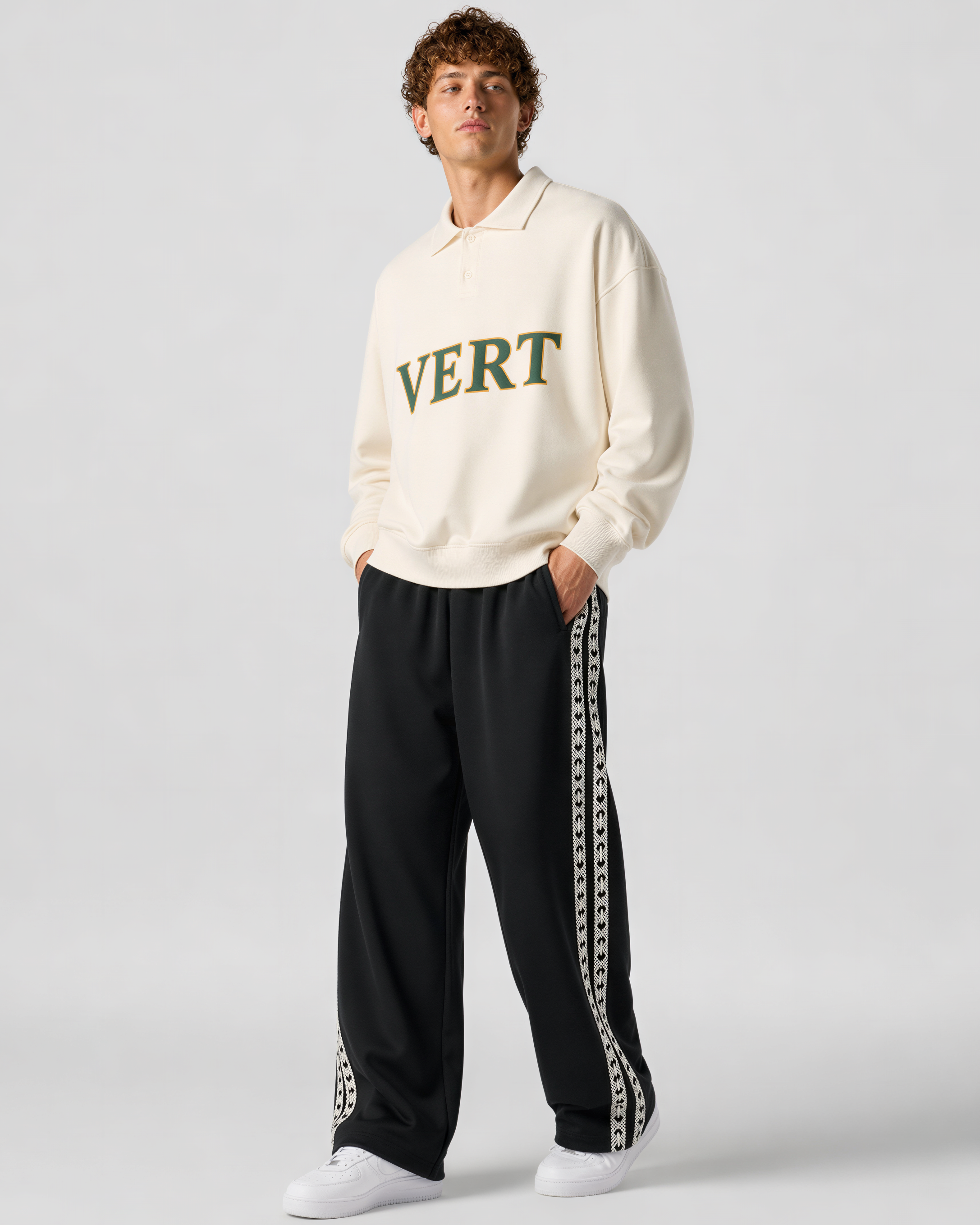 Patterned Track Pants
