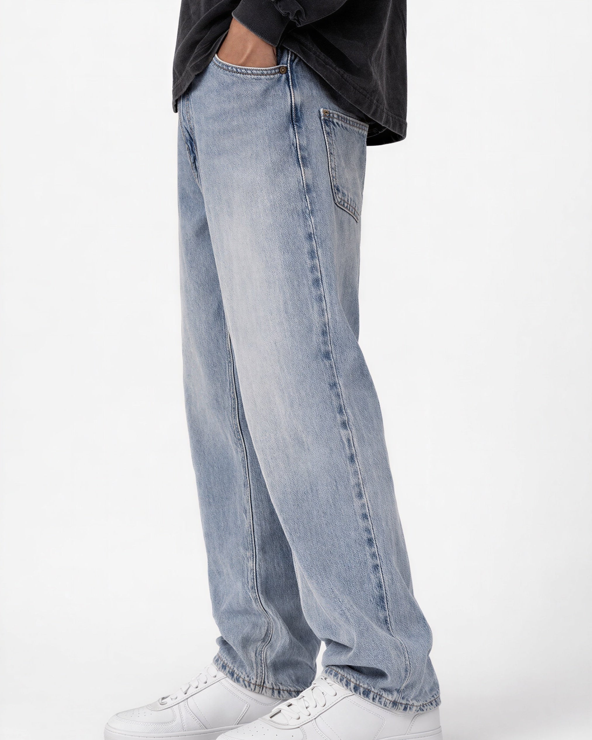 Classic Straight Denim – Light Blue