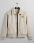 Olive Crest Sherpa Jacket
