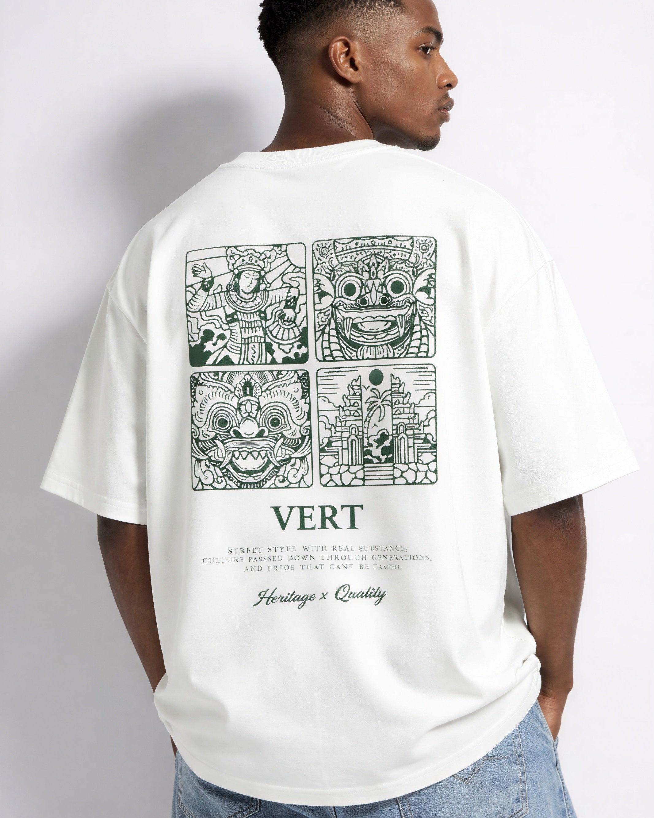 T-shirt graphique VERT Heritage