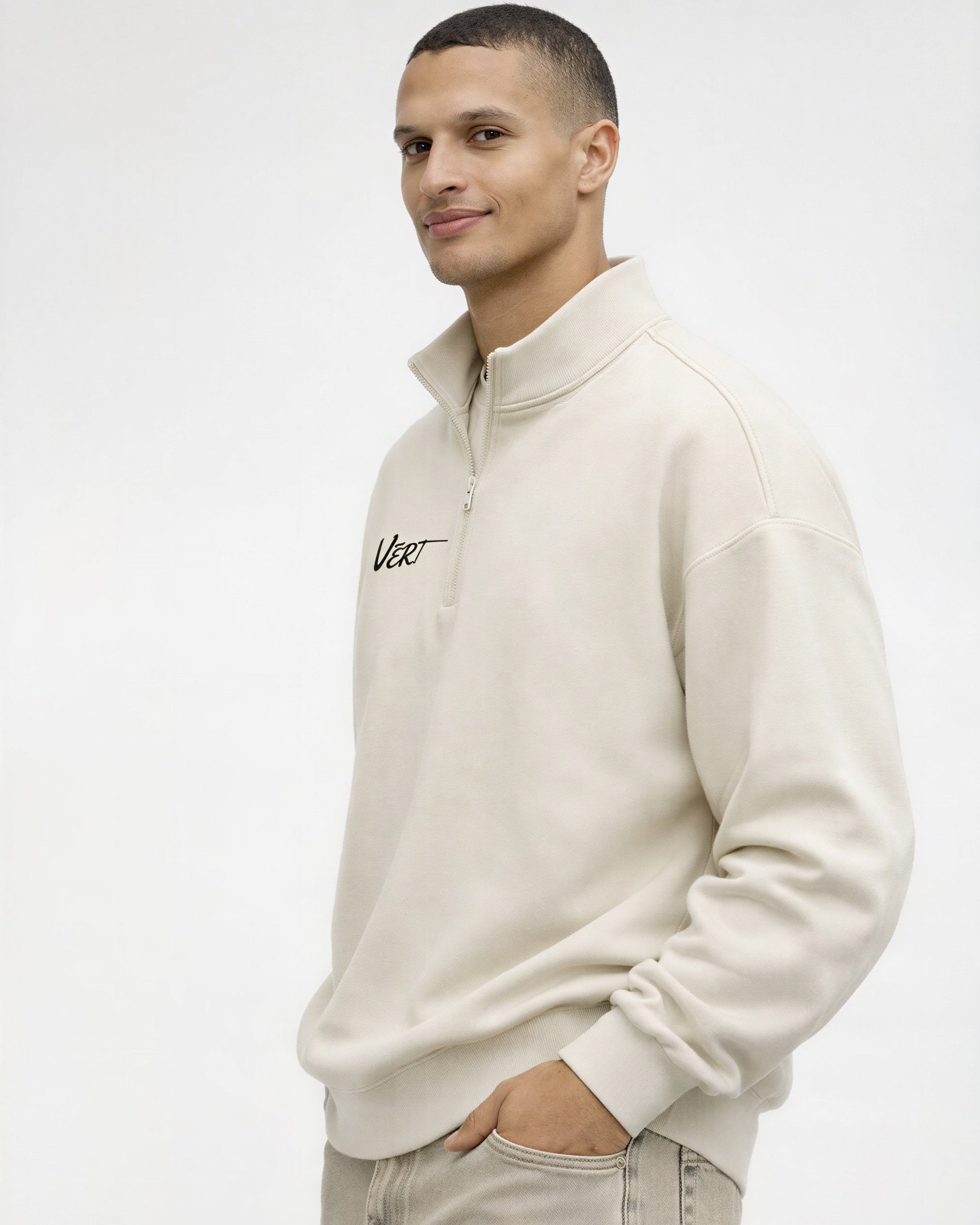 Sand Quarter Zip